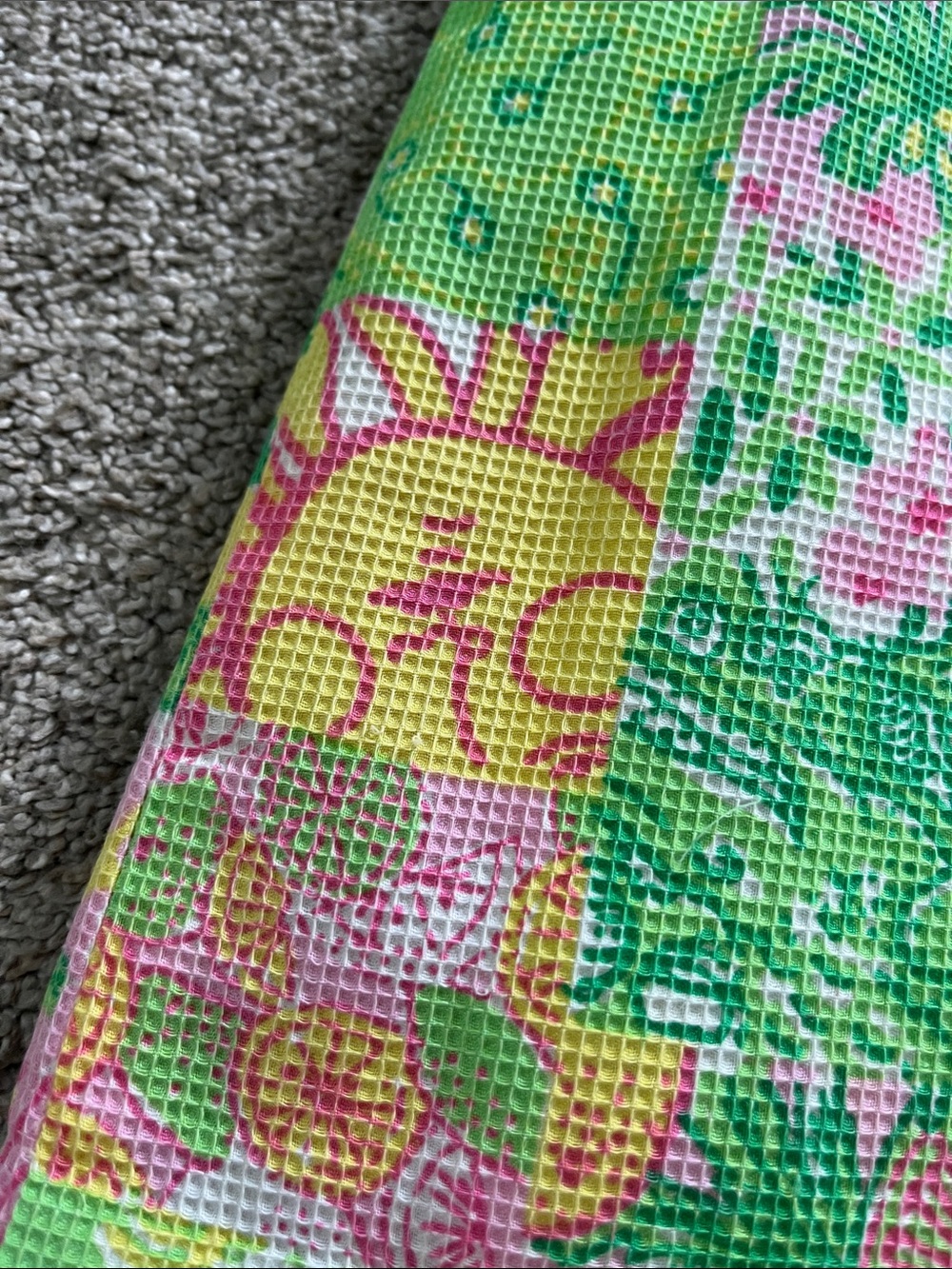 🍊🐨Lilly Pulitzer White Label Textured sz6 Patchwork Koala Sun Fruit Krista Shift - Picture 3 of 14